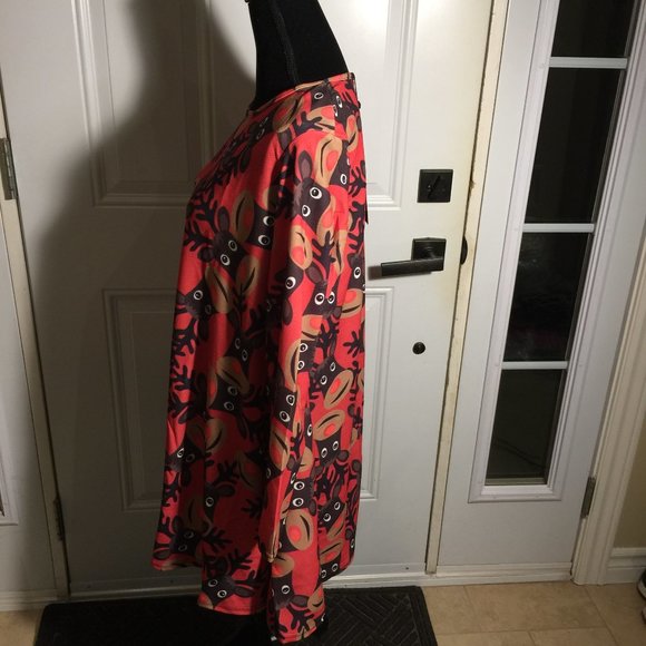 Misslook Ladies Tunic Top Size XL Holiday Reindeer - Picture 3 of 11